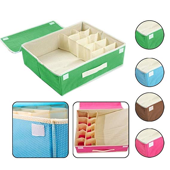Multi Compartment Foldable Storage Box,Closet Organiser