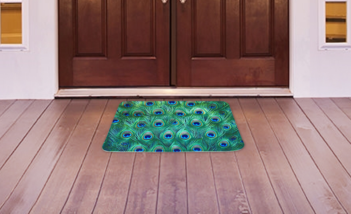 Designer Doormats , Trendy Doormats, 3D Printed Doormats, Microfiber Doormats