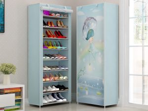 Plastic Shoe Rack with Cover