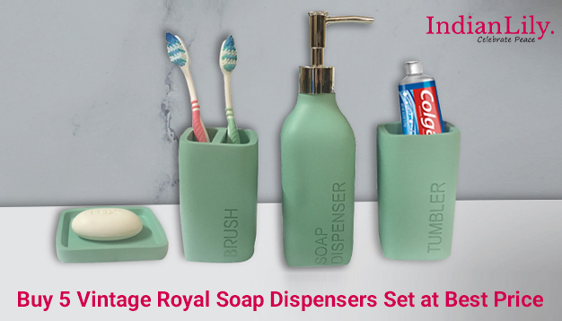 5 Vintage Royal Soap Dispensers